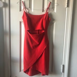 Lulu’s red bodycon mini dress